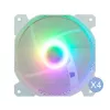 Montech AIR 100 ARGB MICRO-ATX tornis ar četriem iepriekš uzstādītiem ARGB ventilatoriem, īpaši minimālistisks dizains, smalka sieta priekšējais panelis, augsta gaisa plūsma, unikāls sānu panelis