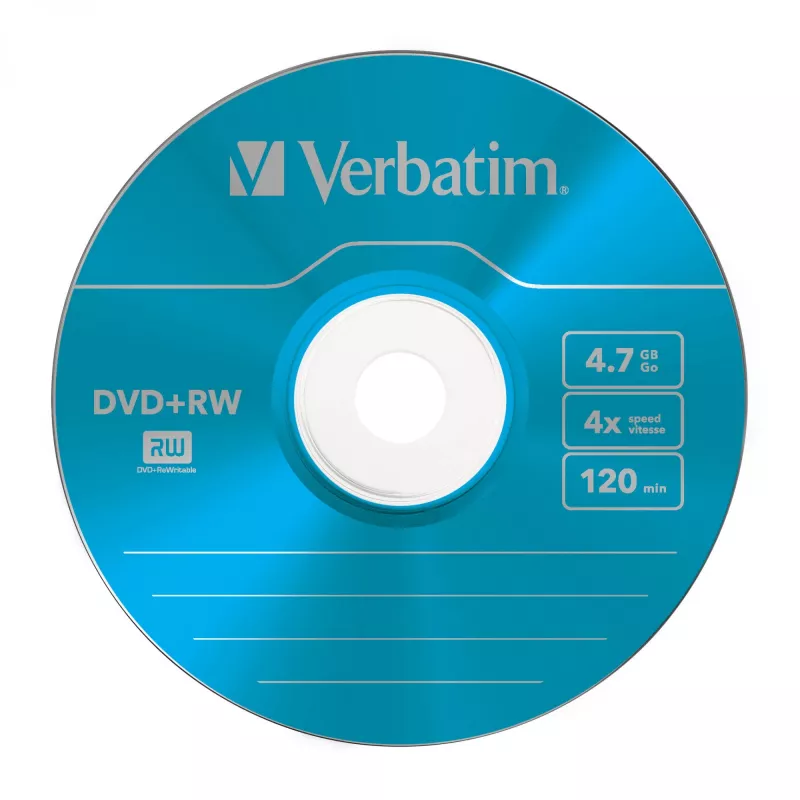 VERBATIM 43297 Verbatim DVD+RW plānā juveliera kastīte 5 4.7GB 4x Krāsa