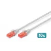 Patch Cord Digitus CAT 6 U/UTP LSZH 0.5m 10 gab.
