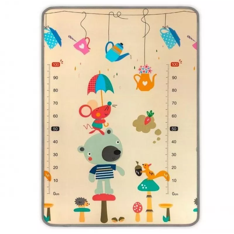 Play Foam Mat milly mally modelis 4688 — sarullēts putu paklājiņš ar lācīša un vaļa apdruku