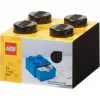 LEGO rakstāmgalda atvilktne 4, uzglabāšanas kastīte melna, radzes