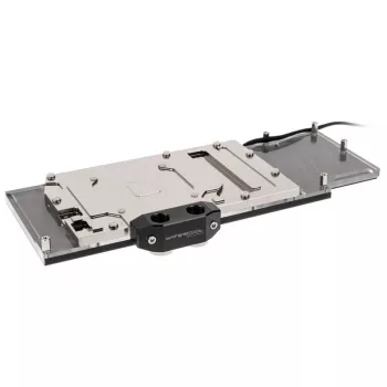 Watercool pilna pārklājuma GPU ūdens bloks Heatkiller IV Radeon RX 5700 / XT, akrils + niķelis, RGB, melns