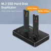 Qoltec 52274 M.2 SSD diskdziņu dokstacija | NVMe | SATA | USB-C | DUAL 2 x 2TB