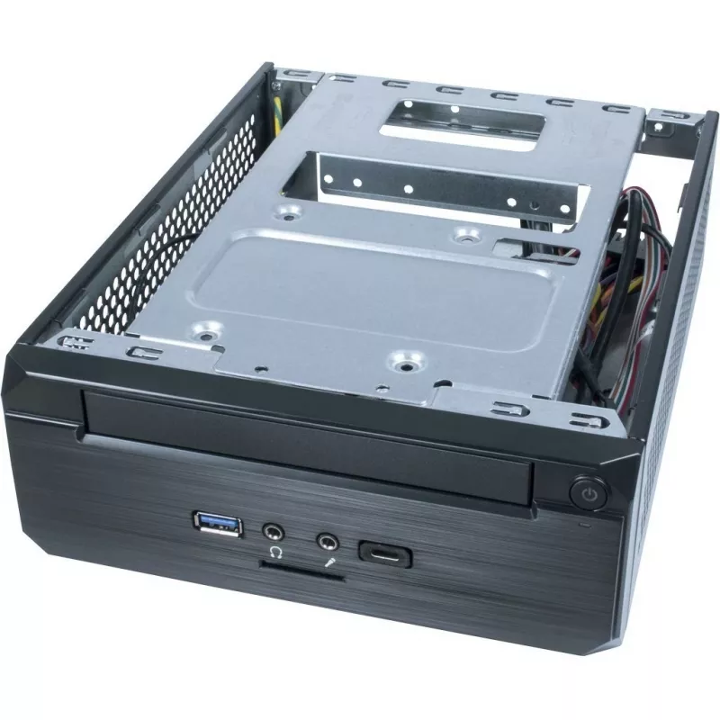 INTER-TECH ITX MW-02 Type C 3.0 iekļauts ārējais USB 3.0 Type C savienotājs iekļauts plāns DVD nodalījums (88881246)