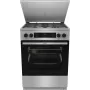 Gorenje GKS6C71XF brīvi stāvoša plīts ar cepeškrāsni sudraba krāsā