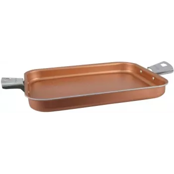 Taisnstūrveida steiku grilēšanas panna Pensofal Cuprum 35×26 cm, nepiedegoša cepamā panna