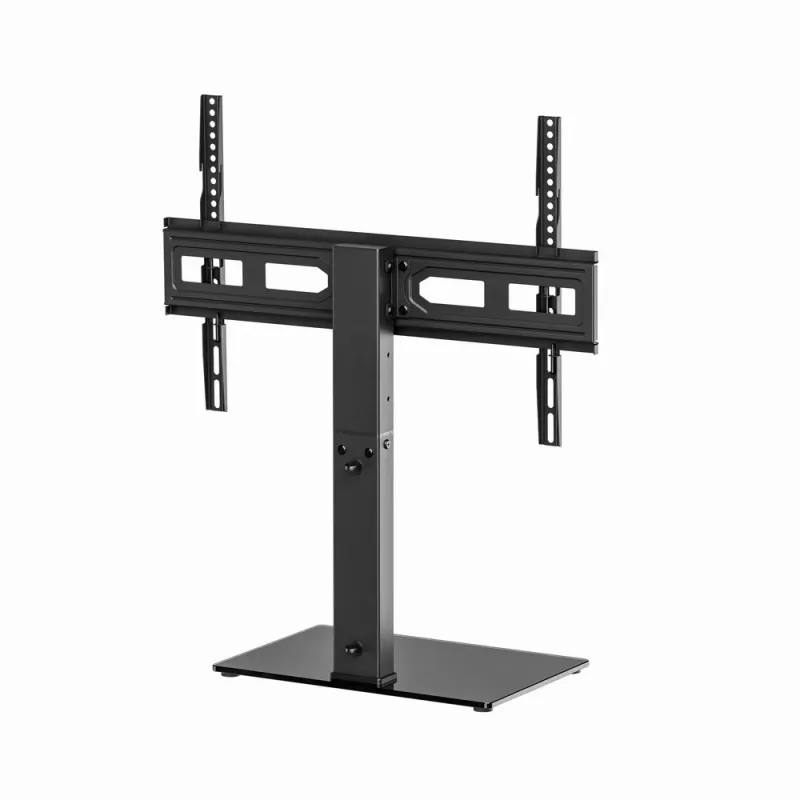 Grīdas TV statīvs GEMBIRD TVS-D75S-01 37–75 collu televizoriem, tērauds, regulējams augstums un slīpums, VESA 75x75–600x400, 40 kg ietilpība