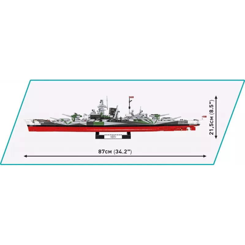 Kuģa modelis COBI COBI-4839 Montāžas komplekts 1:300 Garums 870 mm Augstums 215 mm