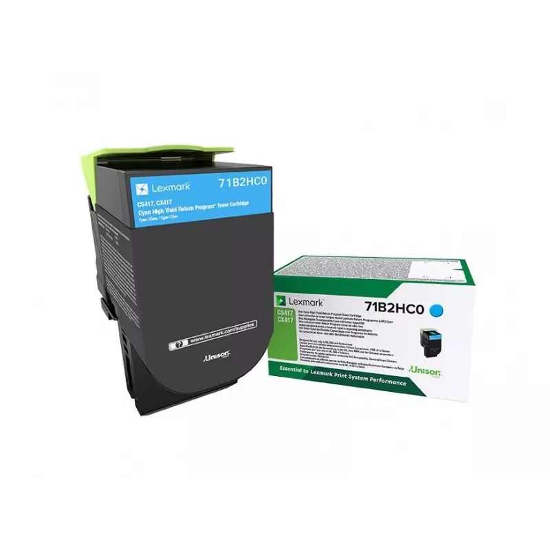 Lexmark 71B2HC0 tonera kasetne 1 gab. Oriģināla ciāna