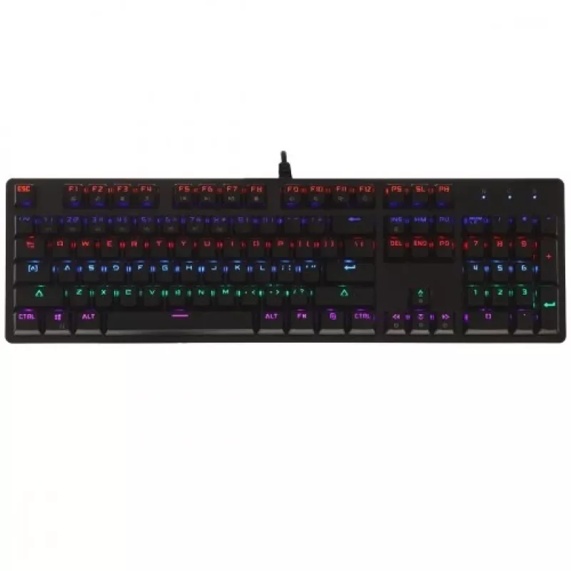 Mehāniskā tastatūra ART KLART AK-51 ar Blue slēdžiem, kompakts izkārtojums