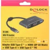 DeLOCK - Ārējais video adapteris - VL101 - USB-C 3,1 - HDMI - Pelēks - mazumtirdzniecība (62991)