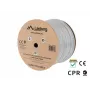 Tīkla kabelis LANBERG LCUF6L-11CU-0305-S U/FTP Cat6a uz ruļļa, 305 m, 23 AWG, 500 MHz, pelēks