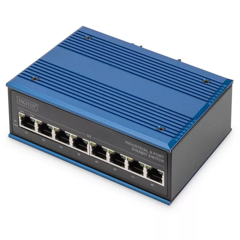 Nepārvaldāms slēdzis Digitus DN-651121 8 portu Gigabit Ethernet PoE