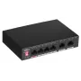 Dahua Technology PFS3006-4ET-60 Nepārvaldīts L2 Fast Ethernet (10/100) ar strāvas padevi caur Ethernet (PoE) Melns