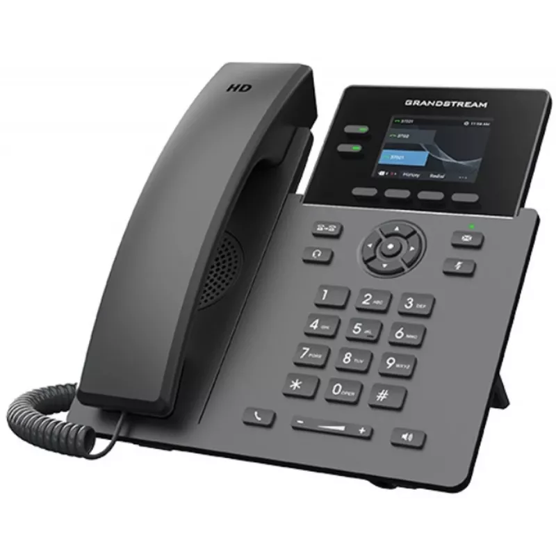 IP tālrunis Grandstream GRP2610 2 līniju HD audio, mobilo sakaru operatora klases VoIP tālrunis