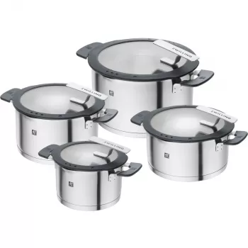 ZWILLING SIMPLIFY 66870-004-0 Katlu komplekts Nerūsējošais tērauds 4 gab. Sudraba Melns