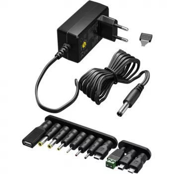 Goobay 74436 Strāvas adapteris melns