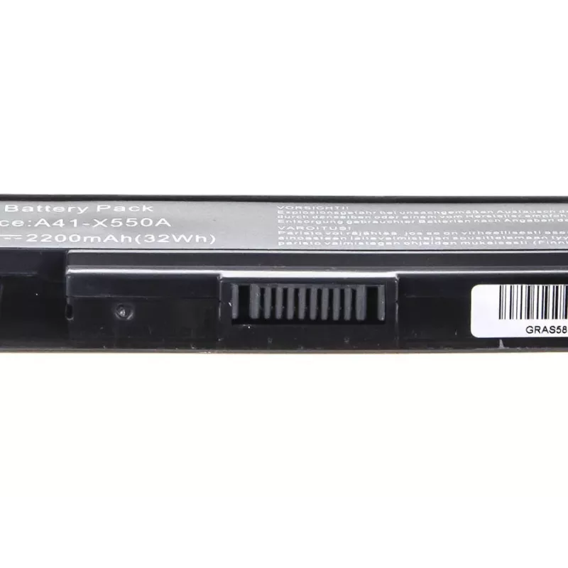 Baterija zaļa Cell AS58 ASUS klēpjdatoriem — Li-Ion 2200 mAh, 14,4 V, 4 elementi, melna