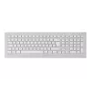 CHERRY DW 8000 tastatūra ar peli biroja RF bezvadu franču valodā, sudraba, balta