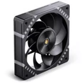 Korpusa ventilators Jonsbo HF2-120 Reverse Blade PWM ARGB 120mm melns, PWM vadība, ARGB apgaismojums