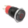 Spiedpogu slēdzis DELOCK 22013 16 mm 12 V Melns