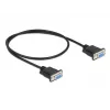 Seriālais kabelis DeLOCK 86614 Melns 0,5m RS-232