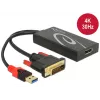 Kabelis DVI 24+1 + USB-A/Displayport 20p DeLOCK 62596