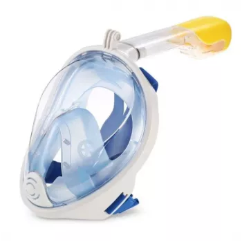 Pilnas sejas snorkelēšanas maska Free Breath M2068G L/XL zila — pilns skats, L/XL izmērs