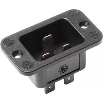 Bachmann 917.173 C20 elektrības kontaktdakša, 250 V, 16 A, termoplastmasa, melna