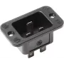 Bachmann 917.173 C20 elektrības kontaktdakša, 250 V, 16 A, termoplastmasa, melna