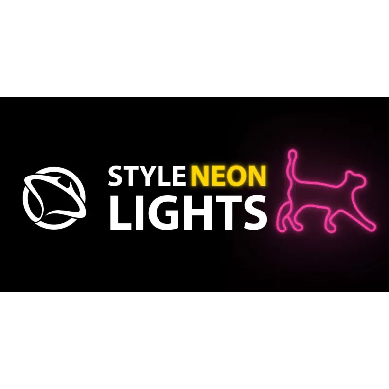 Dekoratīva LED gaisma neona stilā MANTA SNL70PK Style Neon Lights CAT 2 rozā (modelis SNL70PK)
