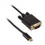 Kabeļa savienotāja pārveidotājs USB Type-C VGA Akasa AK-CBCA17-18BK