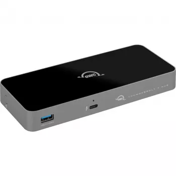 Thunderbolt 5 centrmezgls, dokstacija pelēka/melna, Thunderbolt 5, USB-A