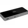 Thunderbolt 5 centrmezgls, dokstacija pelēka/melna, Thunderbolt 5, USB-A