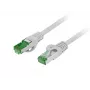 Patchcord cat.7 S/FTP LSZH CU 1m pelēks fluke pārbaudīts