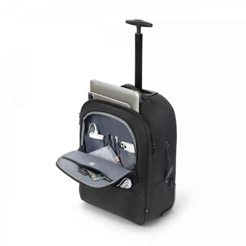 DICOTA Eco CORE mugursoma ar riteņiem 14–16 collas, melna