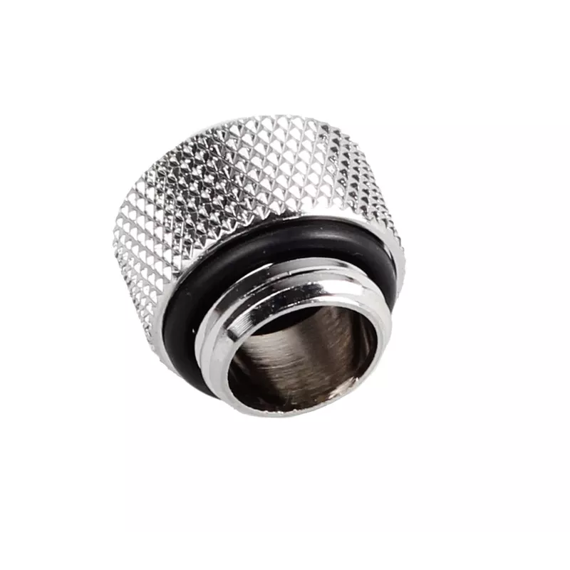 Bitspower Multi-Link Adapter savienotājs taisns G1/4 collu AG uz 12 mm AD cieto cauruli - sudraba spīdīgs