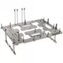 Benchtable korpuss Streacom BC1 V2 – atvērts testēšanas/bench šasija, titāna krāsa
