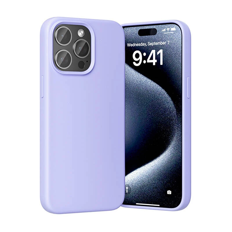 Telefona maciņš Vention Silikona Case KUFV0-40 iPhone 15 Pro Max, purpursarkans, silikons, mīksts pieskārienam, plāns