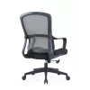 Up Up Darwin ergonomiskais biroja krēsls melns, melns audums + pelēks siets