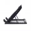 Laptop cooling pad Gembird NBS-1F17T-01, for up to 17 inch, 1×15 cm fan, USB 2.0, 370×265×33 mm, 350 mA, Melns