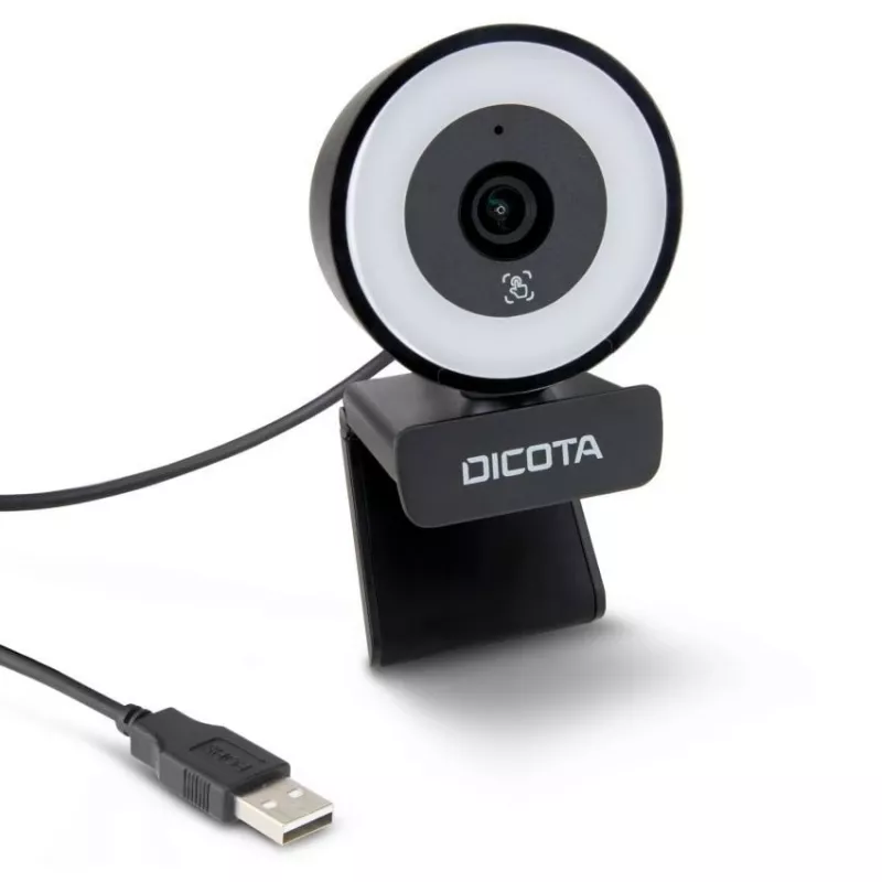 Webkamera DICOTA D32066 5 MP 2592 x 1944 pikseļi USB 2.0 Melna