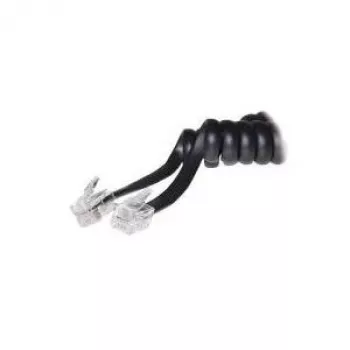 S/CONN 4m RJ10 Melns Transparent TC 70135 68002 ShiverPeaks