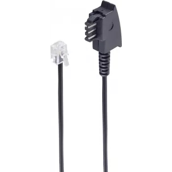 Telefona kabelis ShiverPeaks BS70105-20 20m Melns