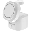 Canyon 4 in 1 bezvadu uzlādes statīvs, 30W maks., izmērs: 70x70x70,3 mm, svars: 414 g, ar 65W lādētāju un 1M kabeli, balts