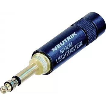 Neutrik NP3CM-B,STEREO savienojamības piederums melns