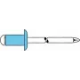 Aklā kniede GESIPA VA A2 5x12 mm plakanapaļai galvai 6–8 mm