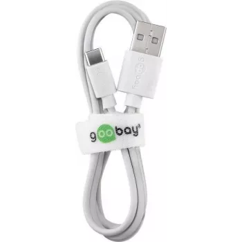 Wentronic 59132 3m USB A USB C vīrišķais vīrišķais balts USB kabelis (59132)