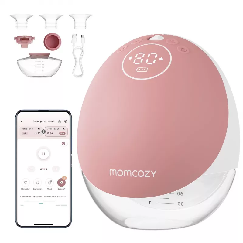 Krūts sūknis Momcozy M9 viens sarkans 150ml