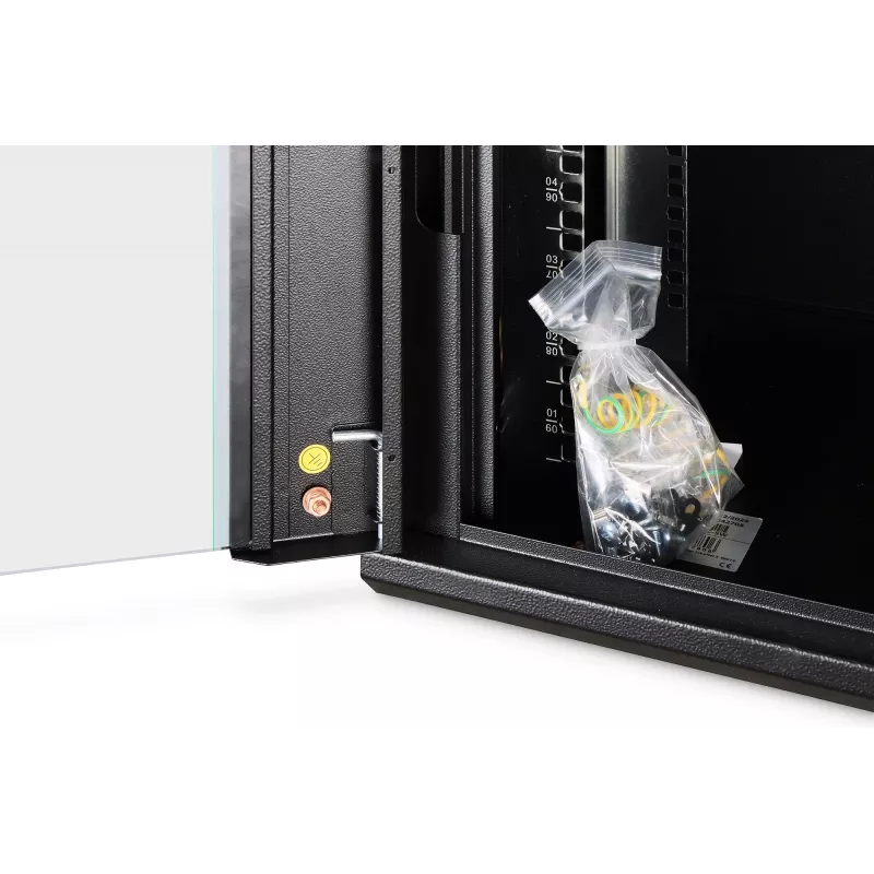 Pie sienas stiprināms skapītis DIGITUS Dynamic-N 9U, 600x450 mm (PxDz), IP20, atslēgas slēdzene, nesamontēts